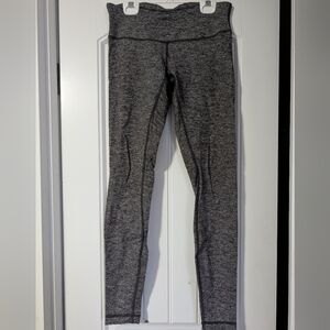 Lululemon Wunder Under Leggings Heathered Marled Grey